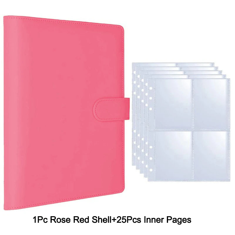 A5 Loseblatt Fotokarten Binder mit 25 Seiten für Kpop Idolkarten Sammlung