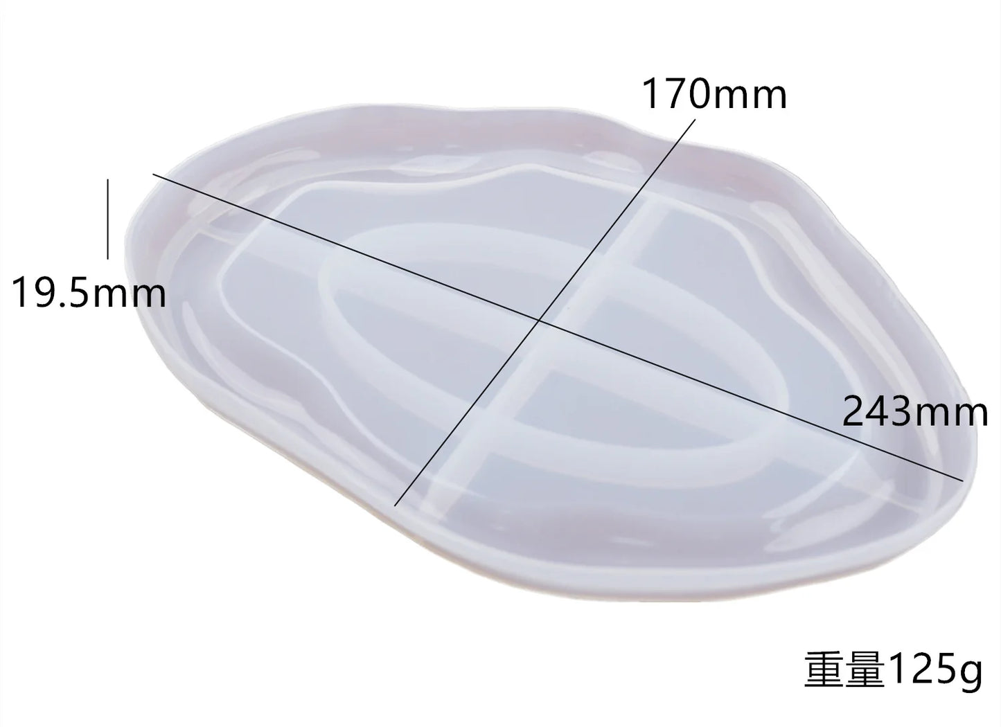 Silikonform dreischichtig für Obst Tee Untersetzer Epoxy Harz Kunst