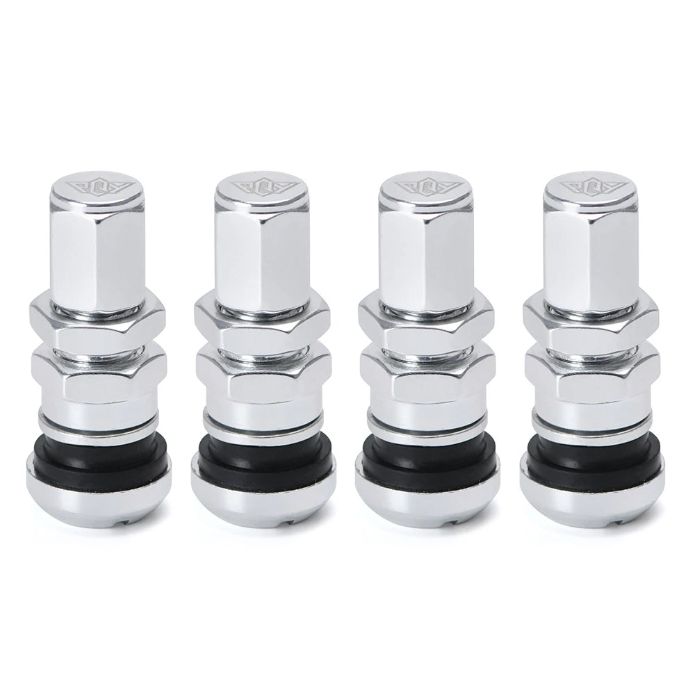 4er Set Aluminium Ventilkappen für Tubeless Reifen Auto Motorrad