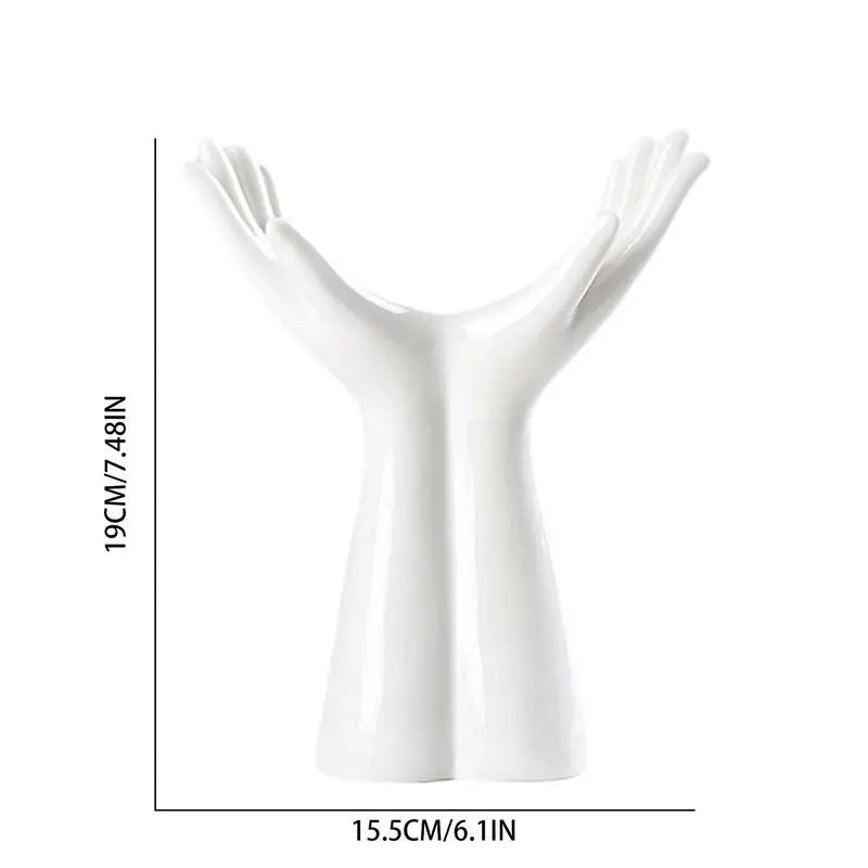 Handgeformte Keramik Vase nordischer Stil für moderne Wohnkultur