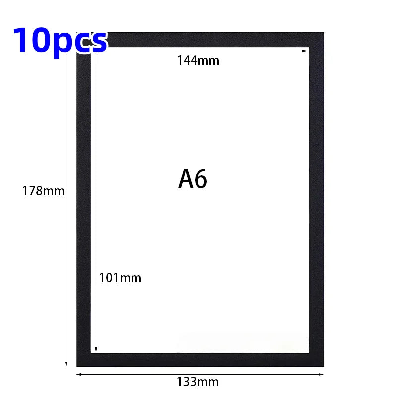 Magnetische Poster Rahmen 5 10 20 Stück Selbstklebend A4 A5 A6 Wand
