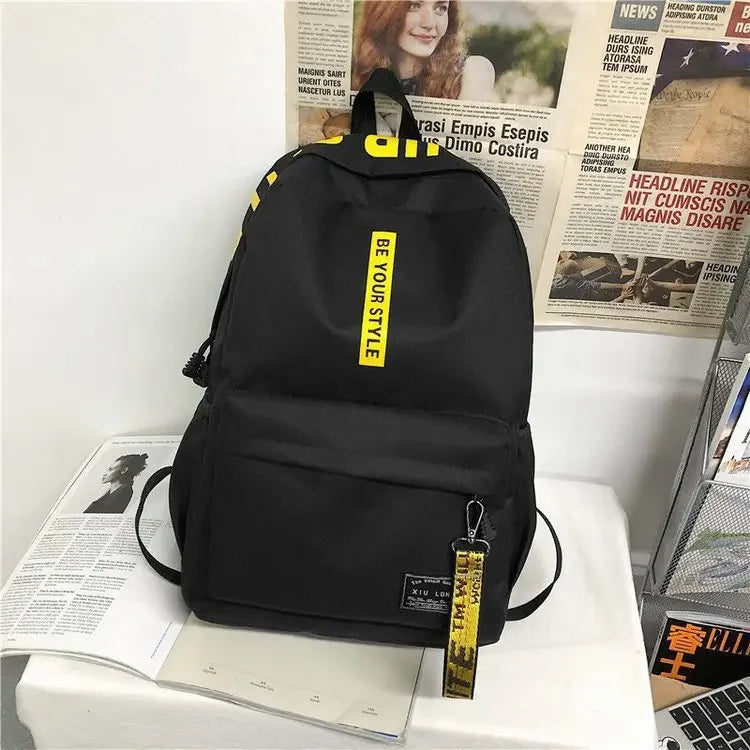 Unisex Großraum-Rucksack 20-35L mit robustem Polyester für Alltag - Schule