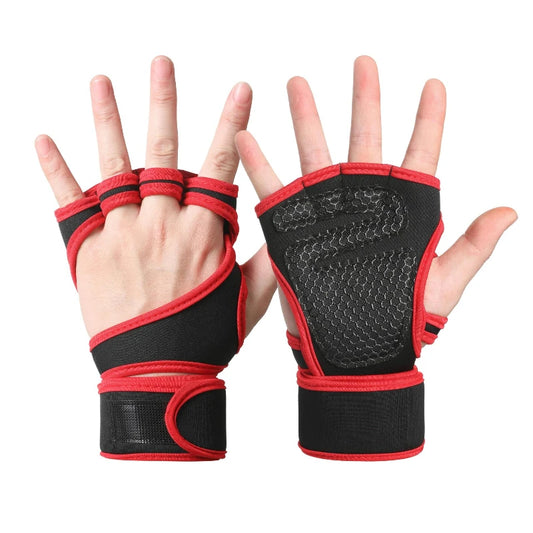 Sporthandschuhe für Krafttraining mit rutschfestem Griff und Fingerfreiheit