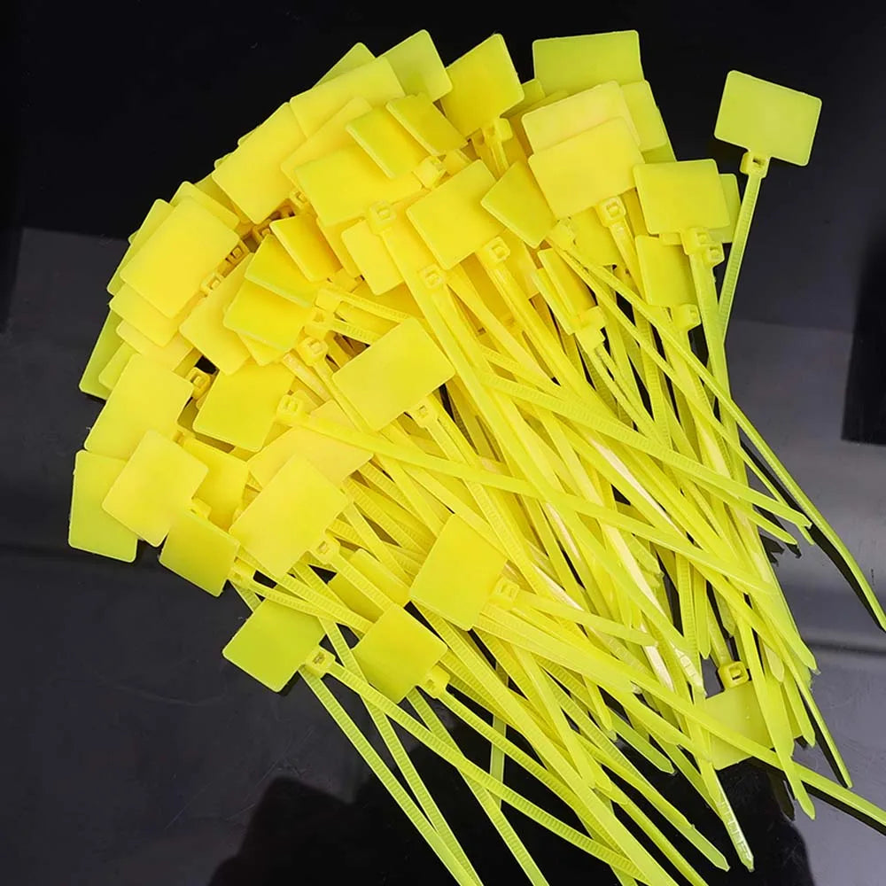 Nylon Kabelbinder Set 100/500 Stk – Selbstsichernd Marker Etikett Büro Garten