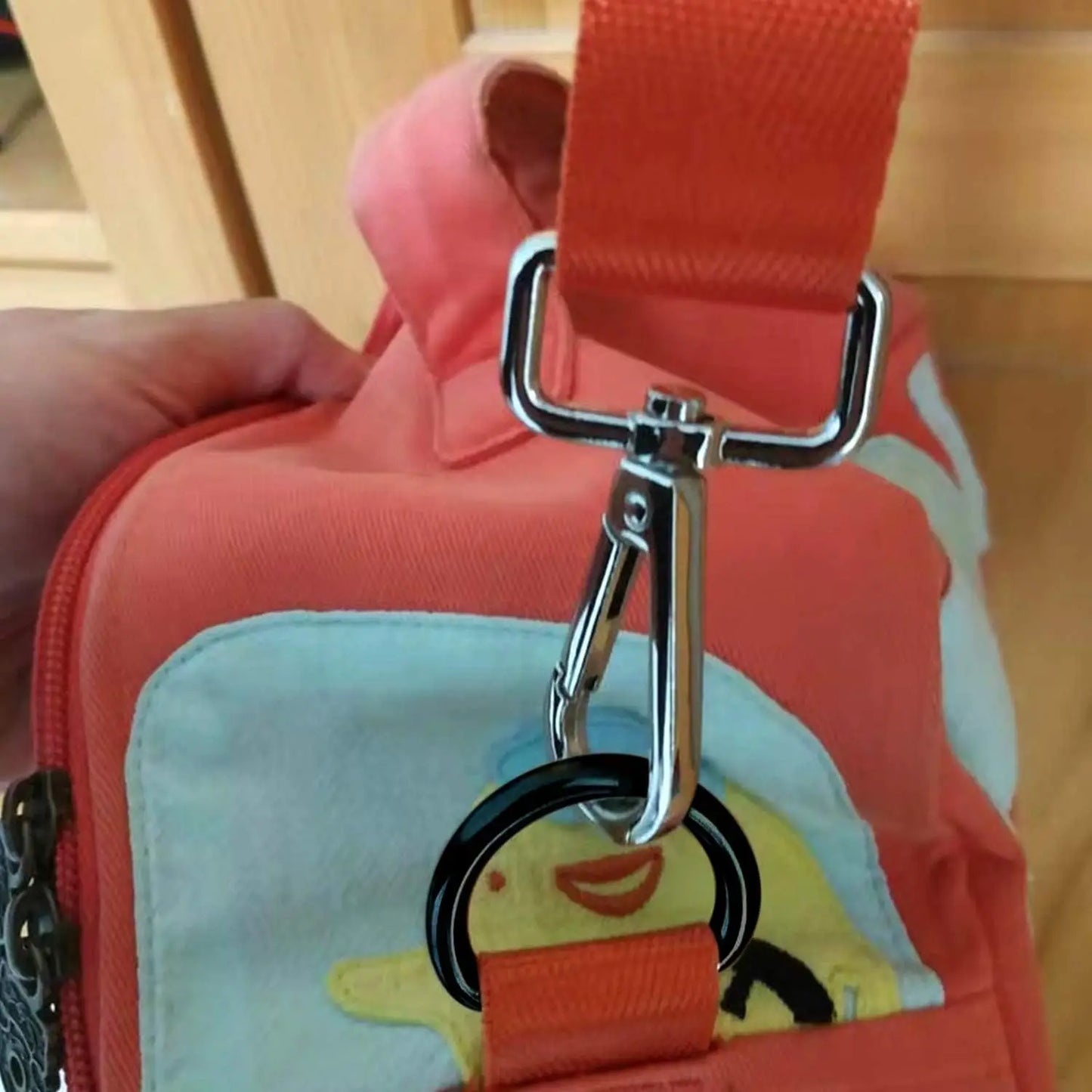 Kunststoff D Ring Schnallen 5er Set Gurtband Größen 10-45mm Schwarz