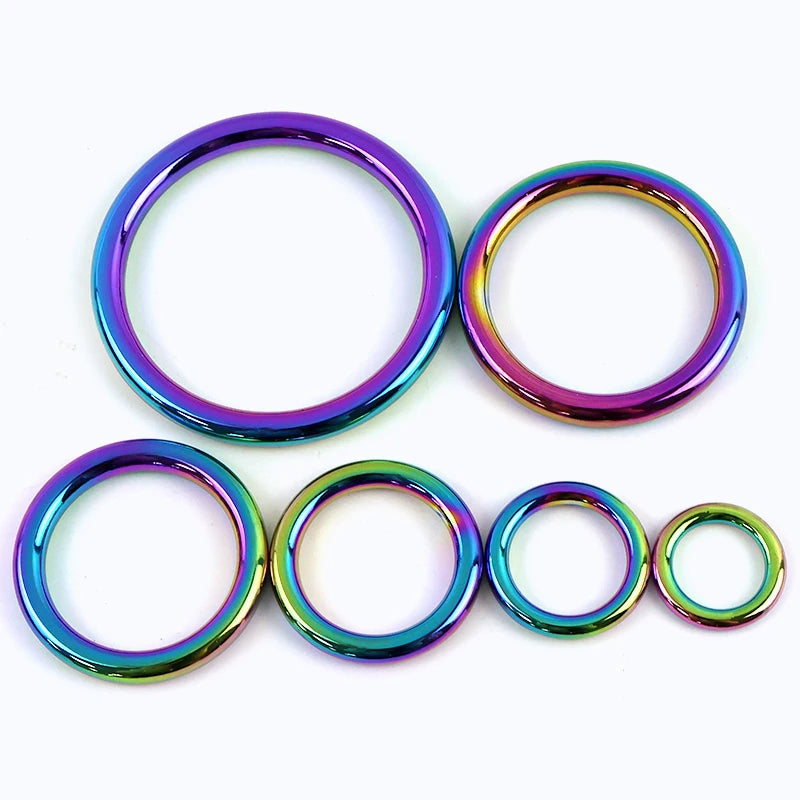 5 10 Stück O-Ring Metallschnallen 15 bis 50 mm für Gurt Hundehalsband