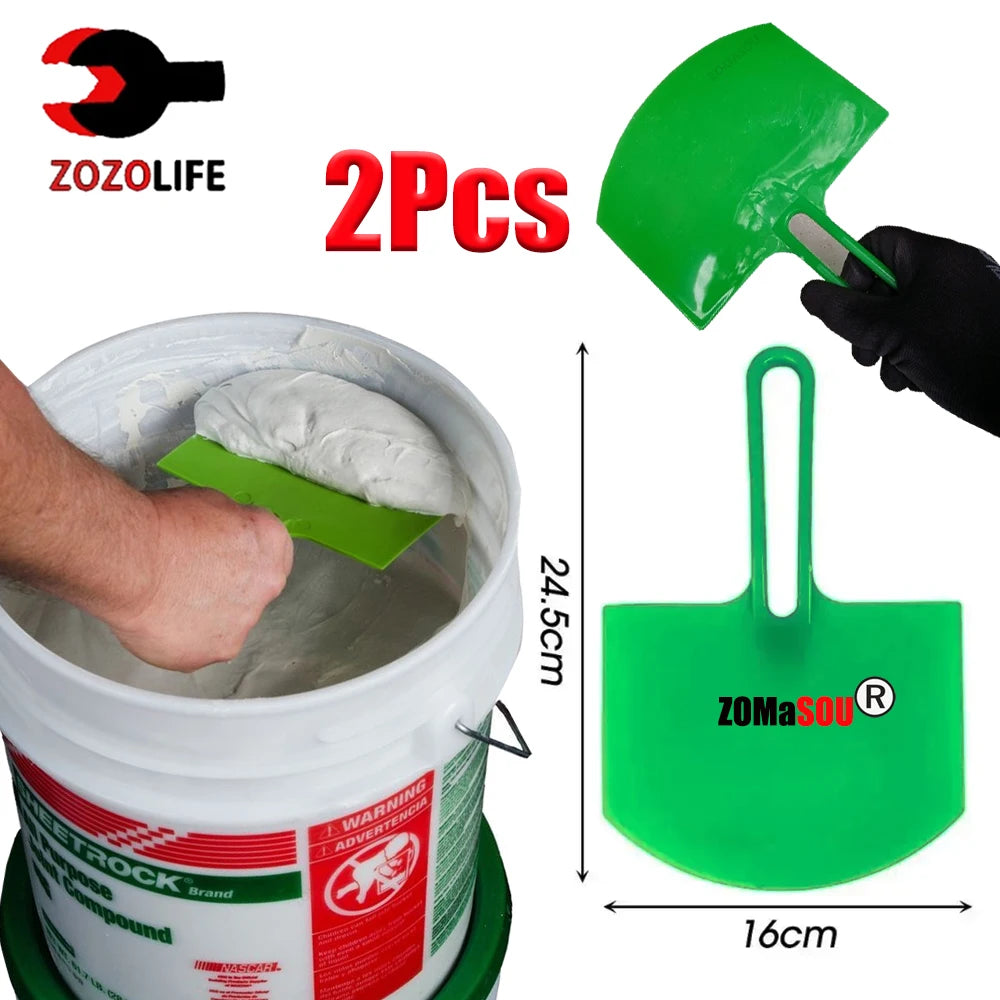 Gebogener Eimer Schaber für sauberes Arbeiten bei Farben und Gips