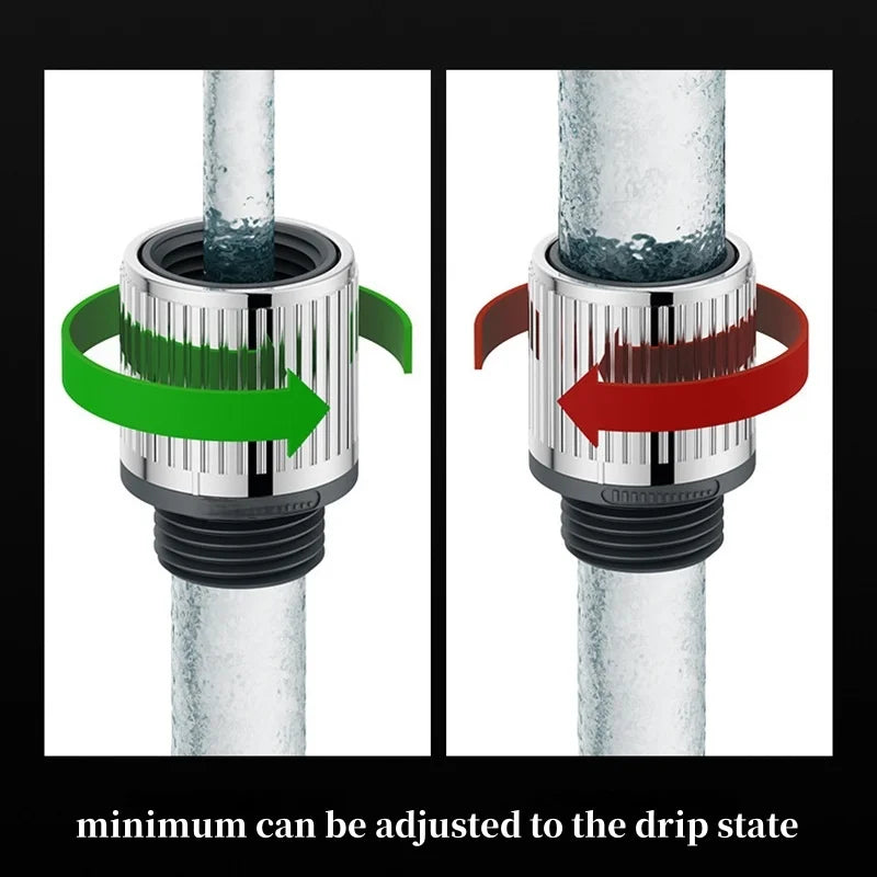 Präzise Wasserflusskontrolle - Wassersparen: Chrom ABS Regler mit G1/2 Anschluss in Silber