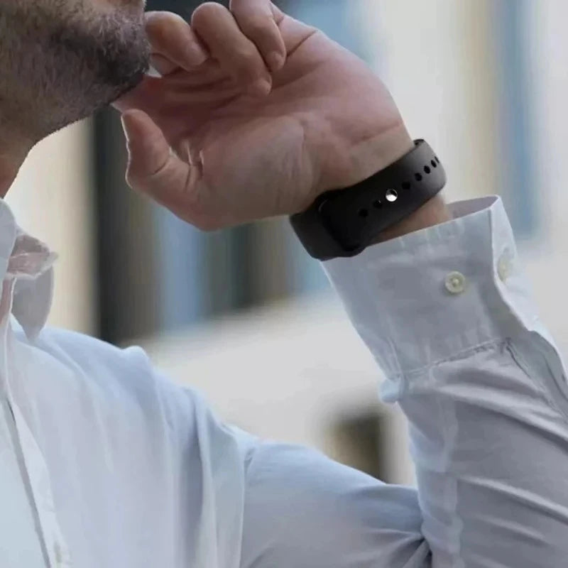 Silikon Armband für 38-49 mm Smartwatches kompatibel mit iOS Geräten