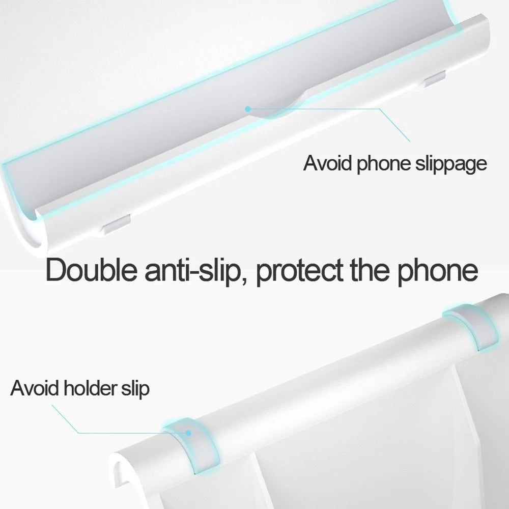 Faltbarer Universal Ständer für Telefone und Tablets am Schreibtisch