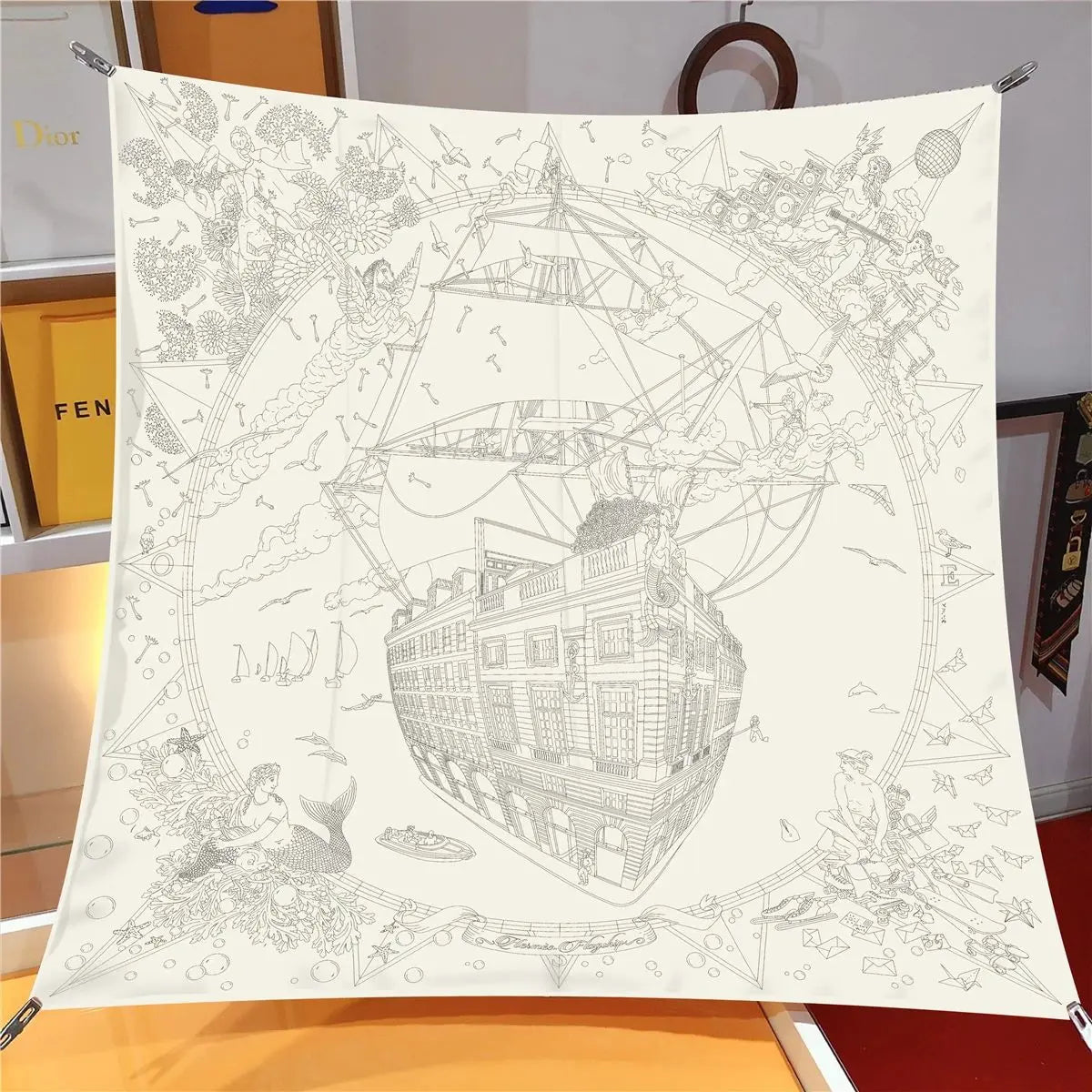 Stylisches bedrucktes Bandana Kopftuch Unisex vielseitig tragbar