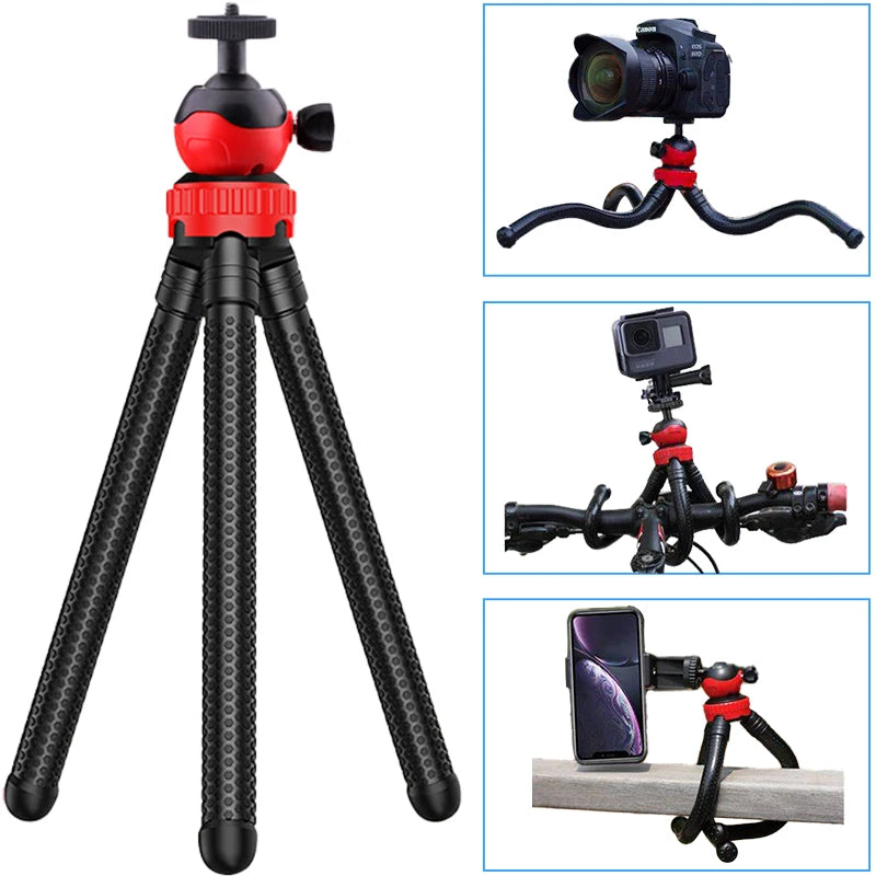 Flexibles Mini Smartphone Stativ mit Clip für Vlogging Videoaufnahme Selfie