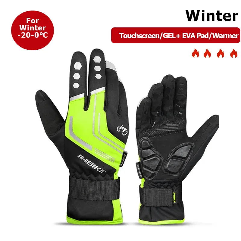 Winddichte wasserdichte Winterhandschuhe mit Touchscreen und Fleece