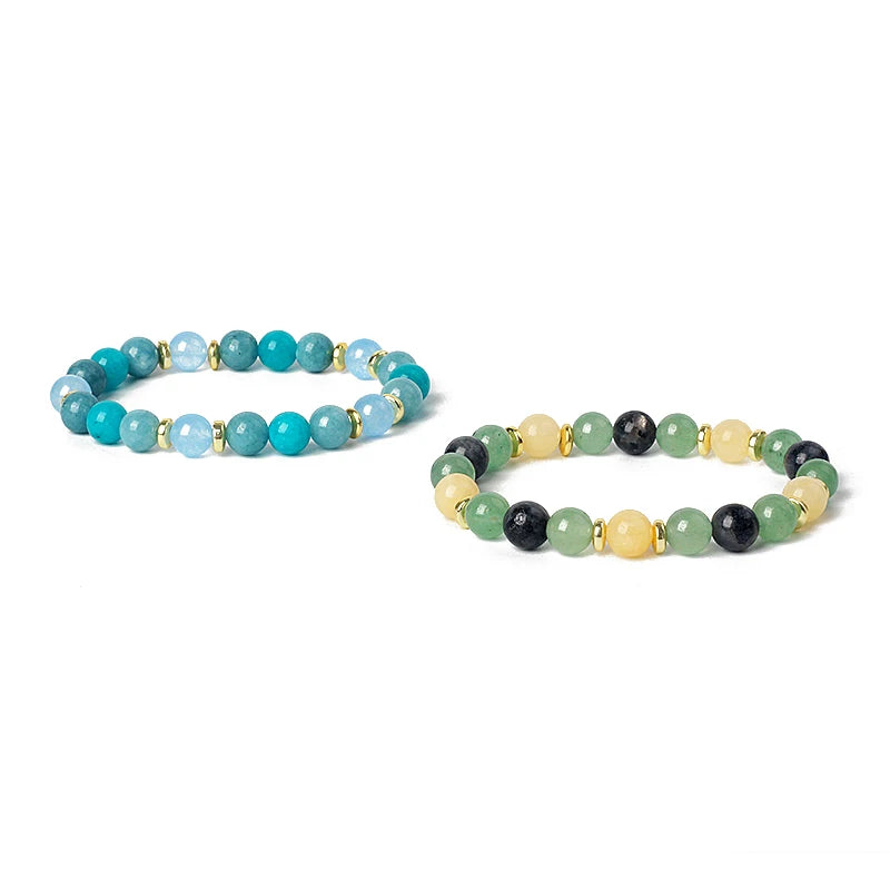 Citrin Aventurin Kristall Armband: Feng Shui Glück & Reichtum für Unisex