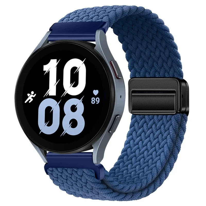 Magnetisches Nylonarmband 20/22mm für Smartwatches mit Schlaufenverschluss
