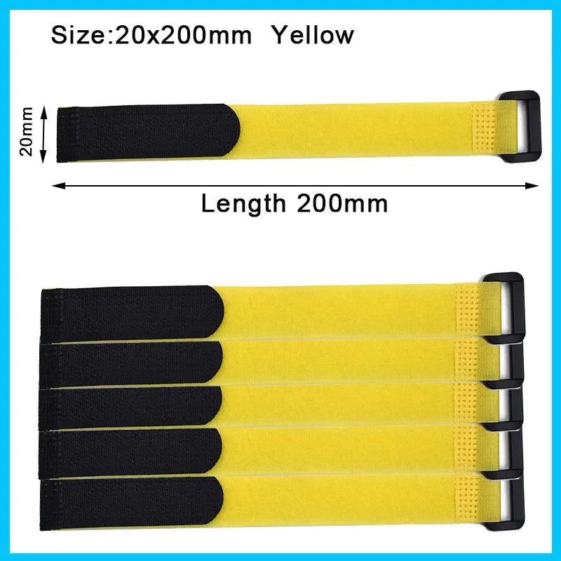 Wiederverwendbare Kabelbinder aus Nylon 5/10 Stück verstellbar schwarz