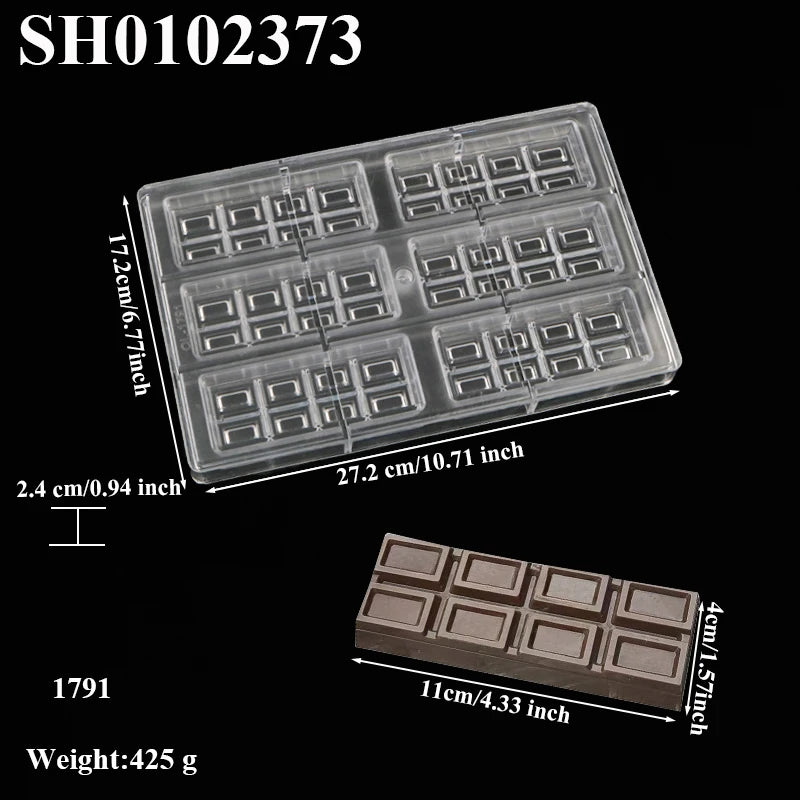 Hartpolycarbonat Schokoladenform PC Süßigkeitsform für einfaches Entformen