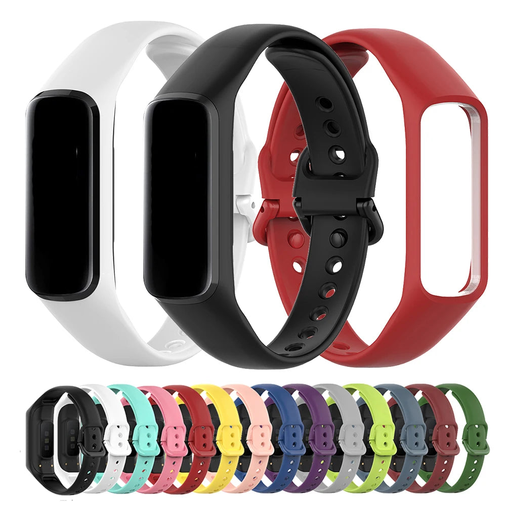 Silikonarmband 21 cm Unisex für Samsung Galaxy Fit 2 Ersatzarmband