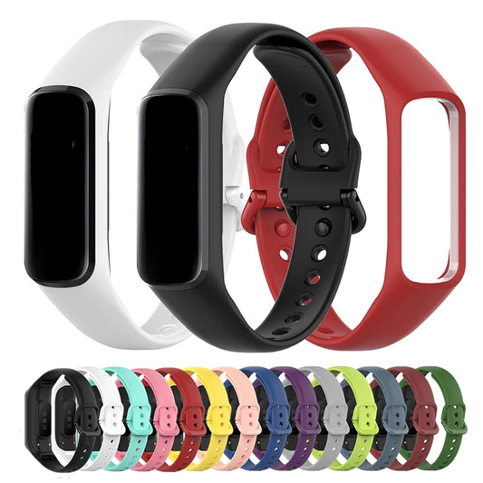 Silikonarmband 21 cm Unisex für Samsung Galaxy Fit 2 Ersatzarmband