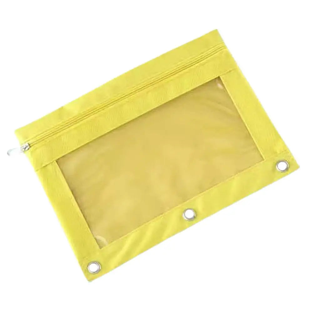 Transparentes Federmäppchen aus Oxford-Stoff für 3-Ring-Ordner, 25x18 cm
