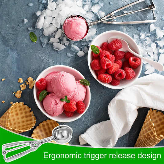 Multifunktionales 3 teiliges Eisschaufel Set aus Edelstahl