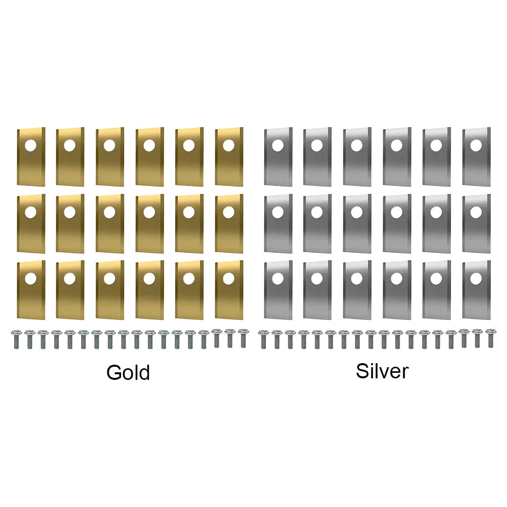 18x Edelstahl Rasenmäher Ersatzmesser mit Einloch-Befestigung für Robotermäher