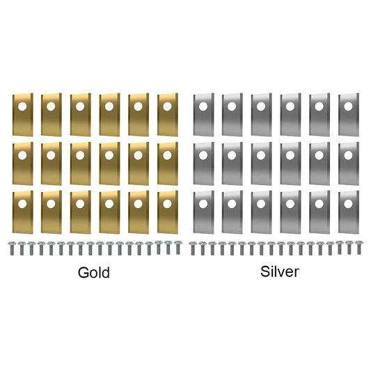 18x Edelstahl Rasenmäher Ersatzmesser mit Einloch-Befestigung für Robotermäher