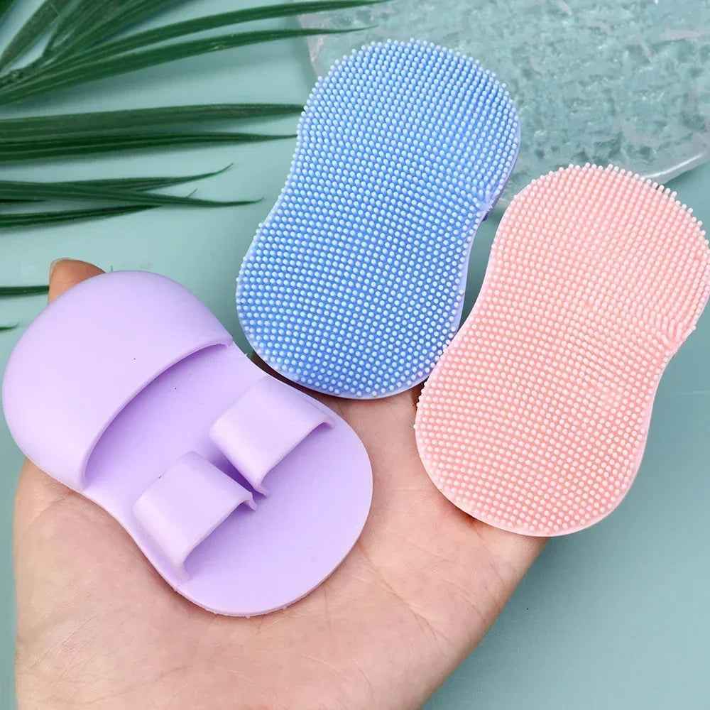 Silikon Gesichtsreinigungsbürste in 3 Farben manuelle Hautpflege Set