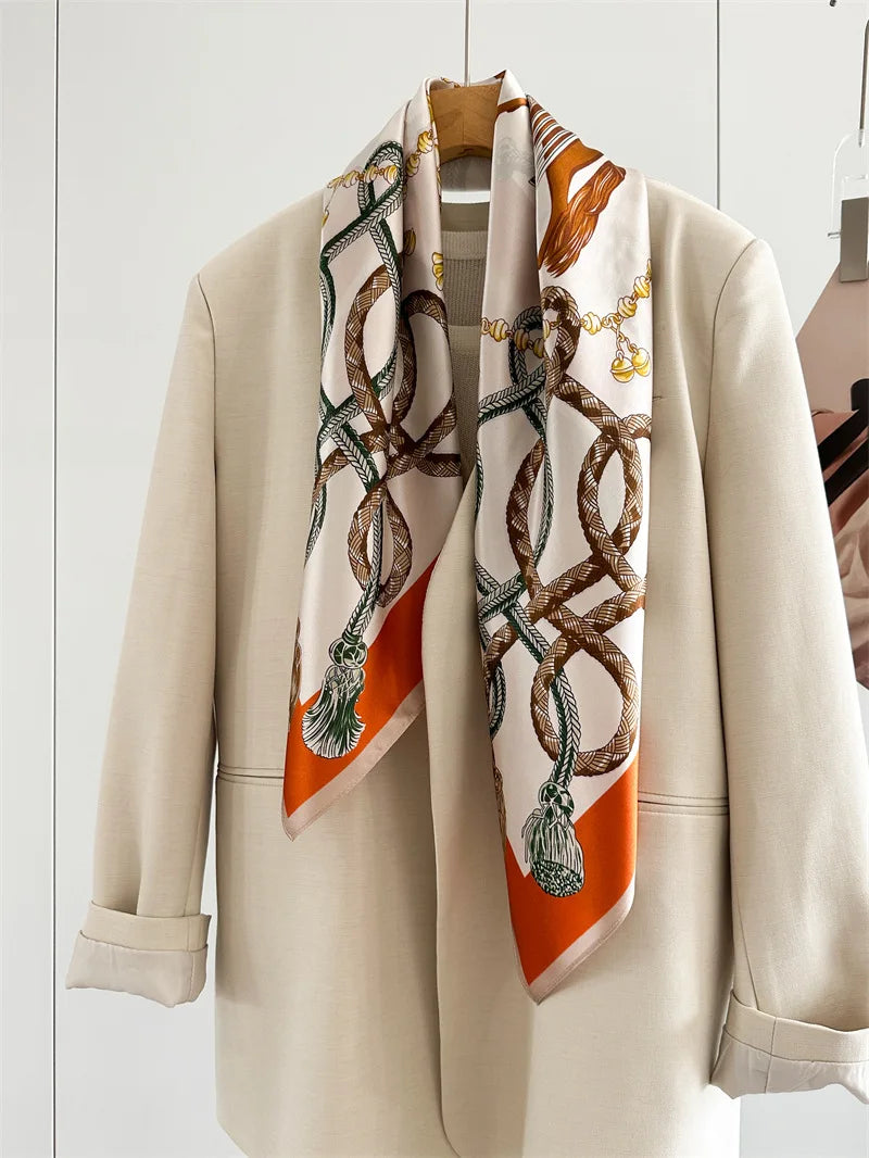 Vielseitiger Seidenschal für Damen aus Tussah-Seide-Yabubest - Home & More