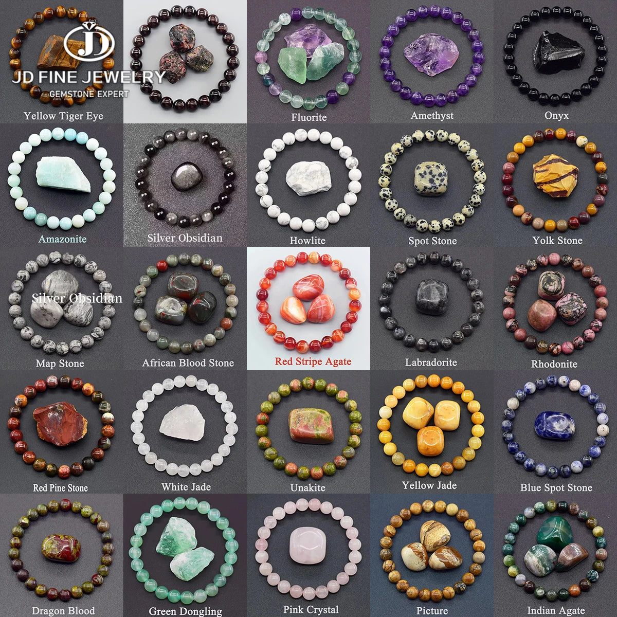 Natürliches Amethyst Armband echte Steinperlen Unisex Heilstein