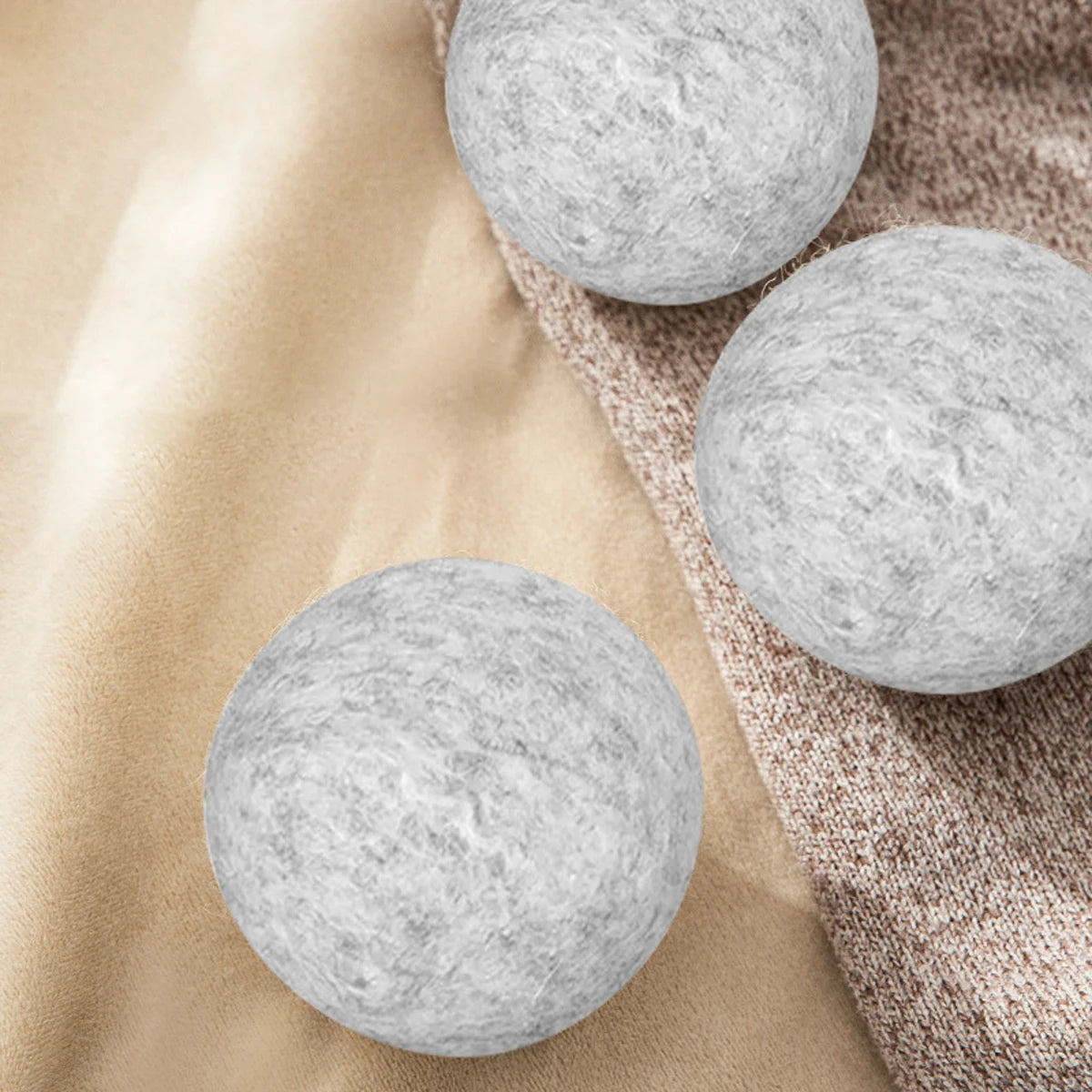 5 Stück Wiederverwendbare Wolle Trocknerbälle für Schonendes Trocknen