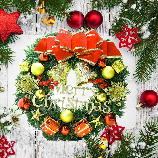 Grüner Künstlicher Kiefern Weihnachtskranz für festliche Dekoration