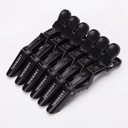 Set mit 6 Kunststoff Haarclips für präzises Styling und sicheren Halt