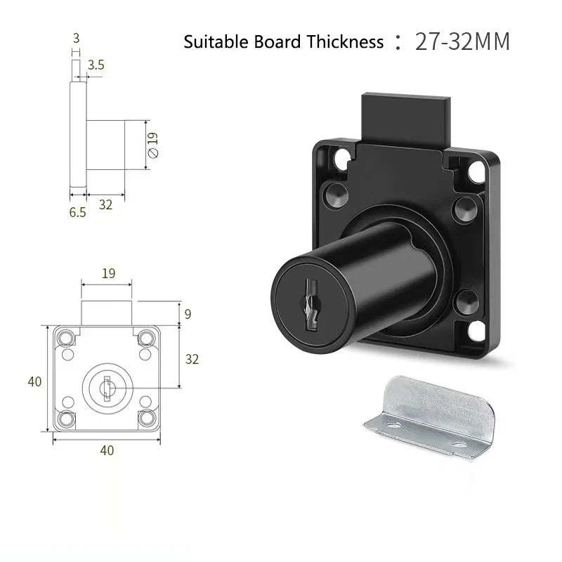 Hochwertiges Zink-Legierung Möbel-Nockenschloss für Schubladen - Schränke