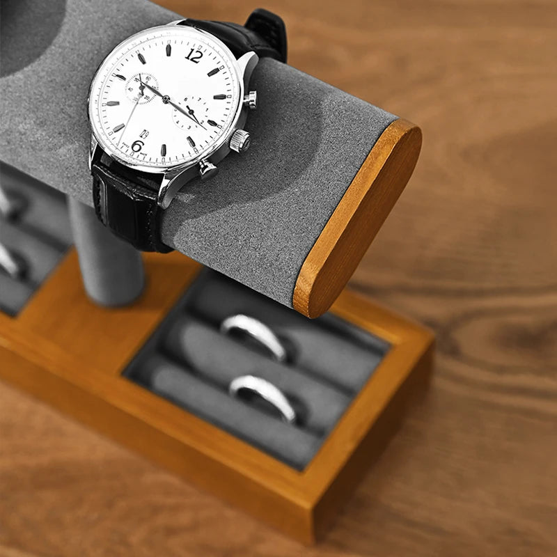 Eleganter Schmuckorganizer aus Holz mit vielseitigem Stauraum