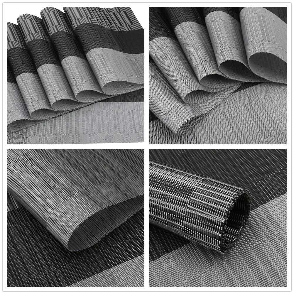 Modernes Tischset Set mit Untersetzern – Rutschfest & Leicht zu Reinigen