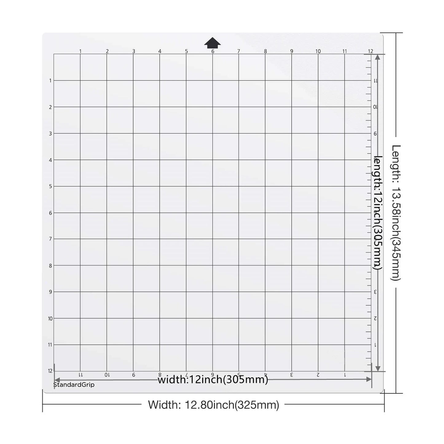 3 bis 5-teilige 12x12 Zoll Standard-Grip Schneidematte für Plotter