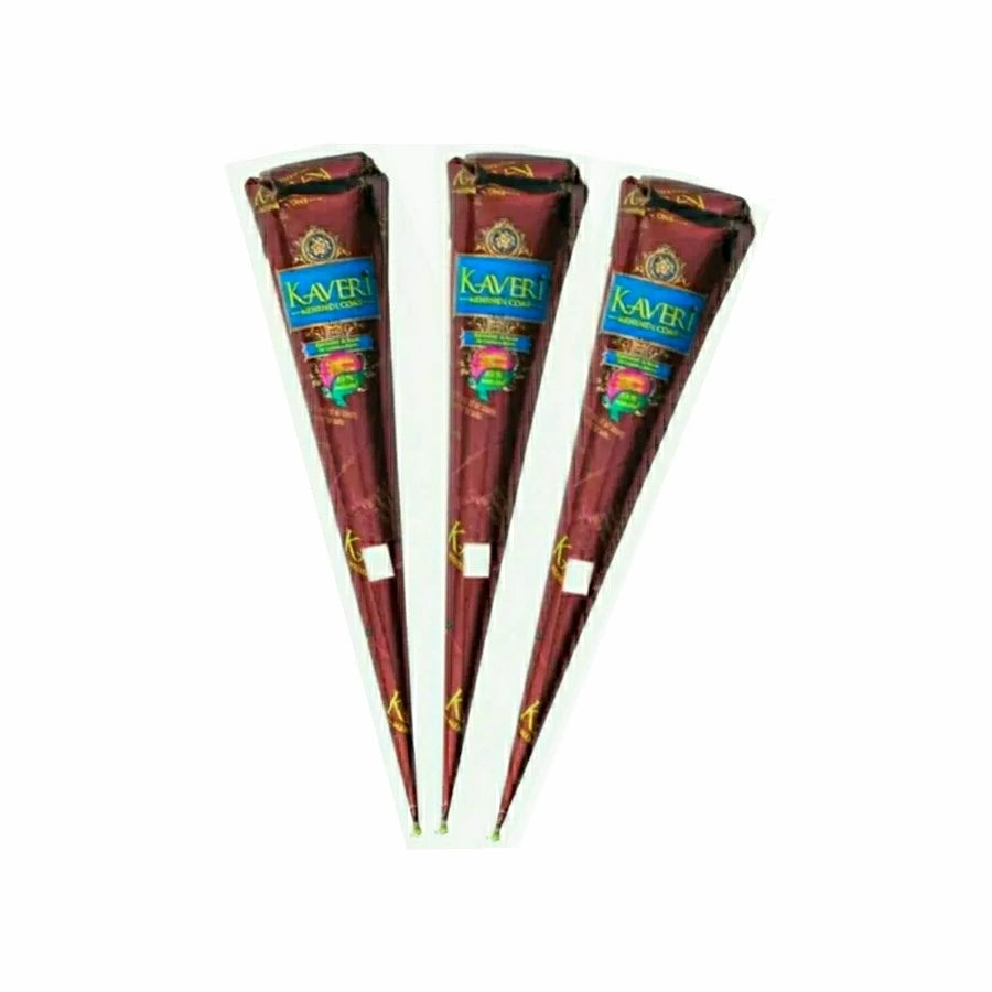 Natürliche braune Bio Henna Tattoo Creme im 3er Set