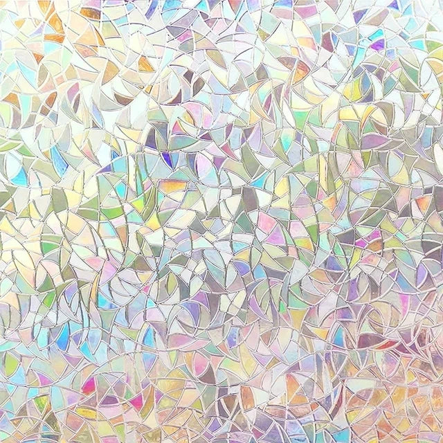 Fensterfolie Sichtschutz mit Regenbogen Effekt und UV Schutz