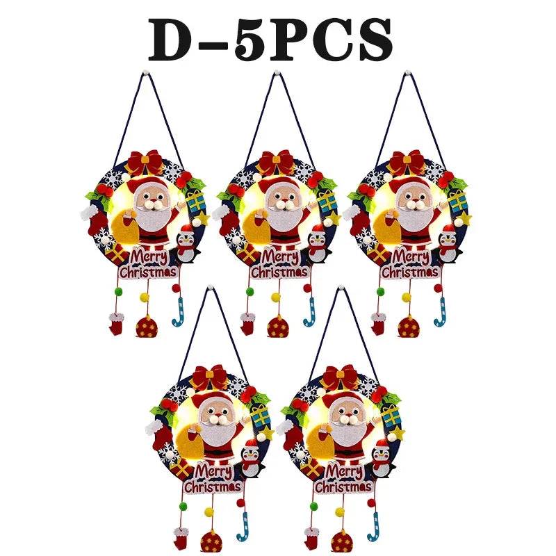 Weihnachtliches Filz Bastelset fuer kreative Dekoprojekte