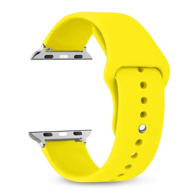 Silikon Armband für 38-49 mm Smartwatches kompatibel mit iOS Geräten