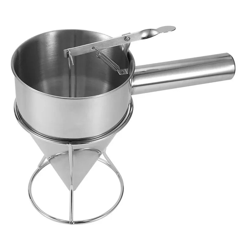 Edelstahl Teigspender 600/1200ML für Pfannkuchen und Desserts