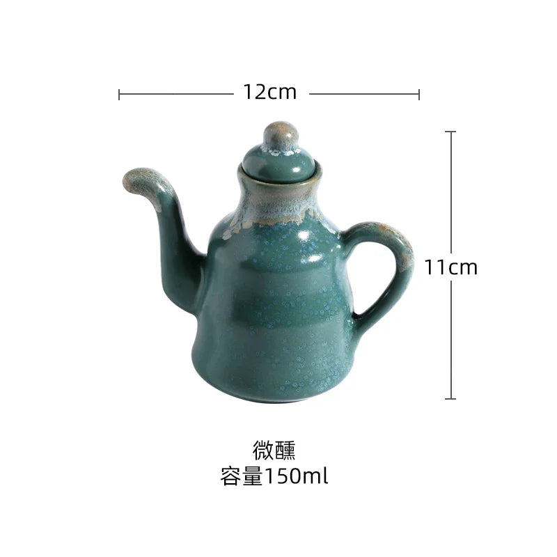 150 ml Keramik Gewürzflasche für Öl Essig Sojasauce für Hotel Küche