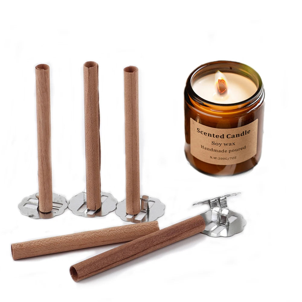 Natürliche Holzdochte für DIY Kerzen – Sauberes Abbrennen