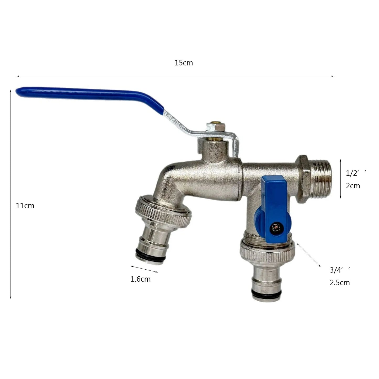 Wasserhahn mit 90 Grad Winkel für effektive Bewässerung im Garten