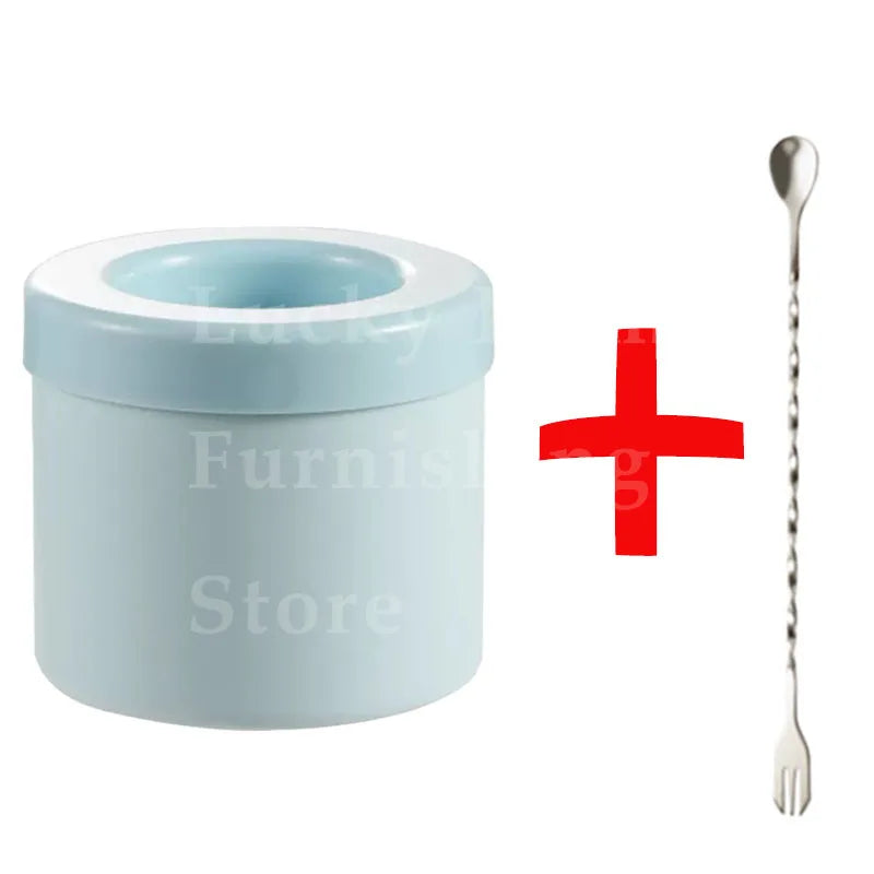 Silikon Eiswürfelform mit Eiskübel für Drinks und Partys