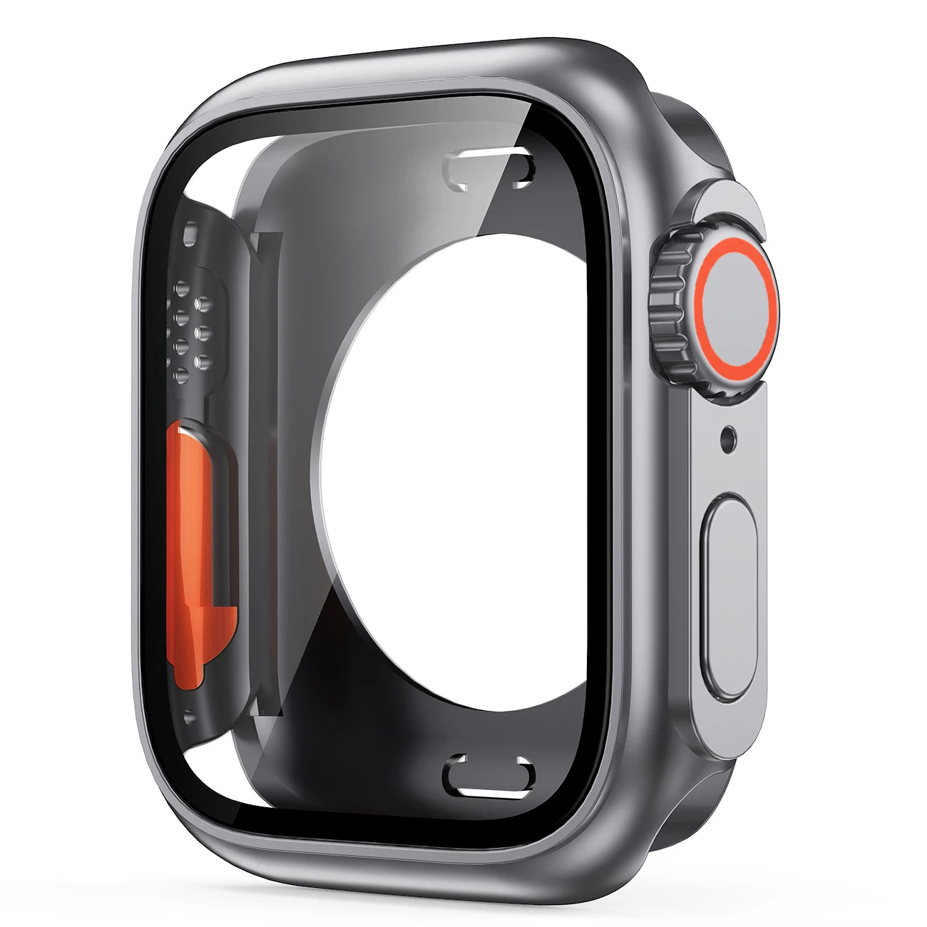 Displayschutzfolie und PC-Hülle kompatibel mit Smartwatch 40-45 mm Schutz