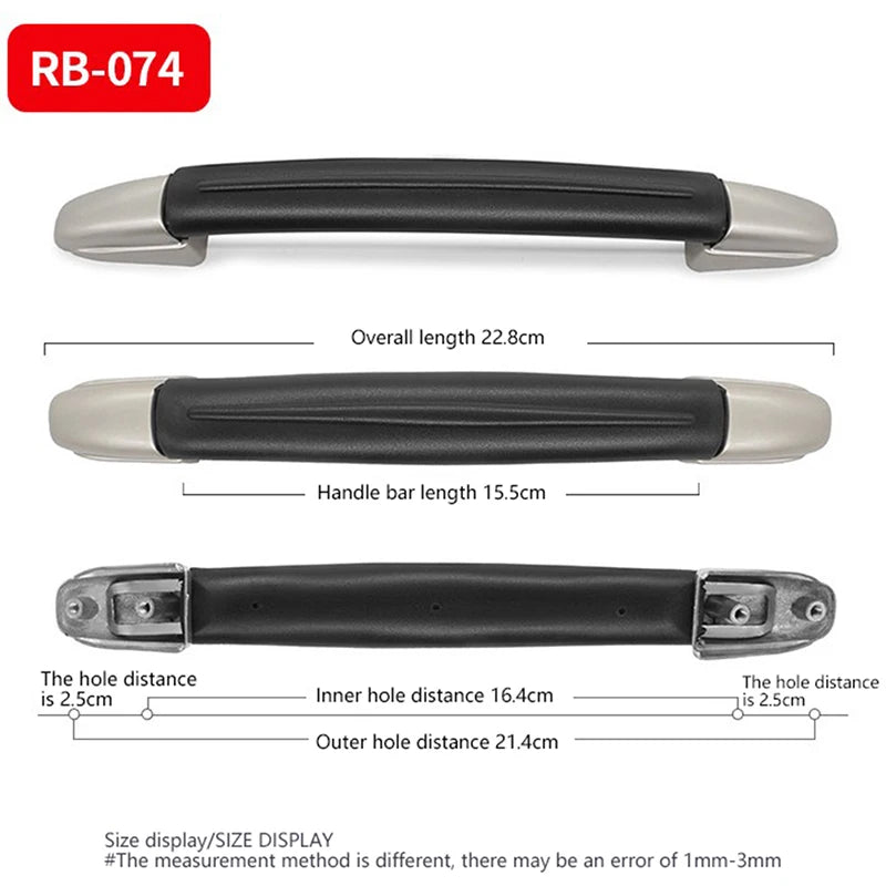 Robuster Ersatz Griff für Koffer und Reisetaschen aus Metall