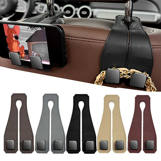Praktischer Autohaken aus Leder für Sitzorganizer