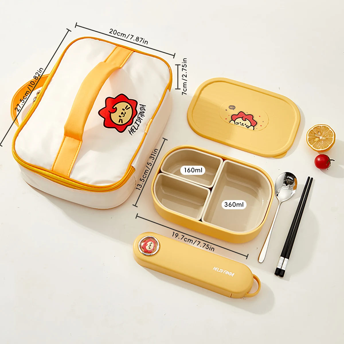 3-Fächer Mikrowellen Lunchbox Kunststoff – Tragbar, Stapelbar für Schule & Büro